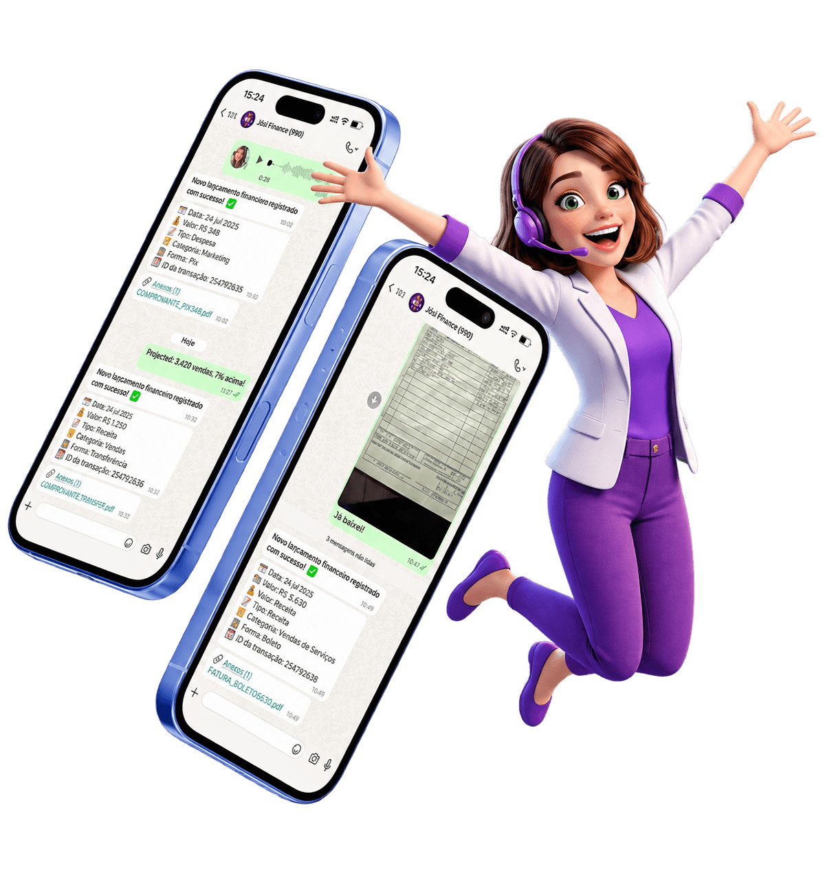 Automação financeira pelo WhatsApp